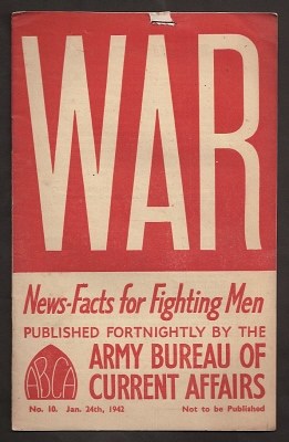 ANON., - WAR : issue 10 : January 24th, 1942 : News Facts for Fighting Men.