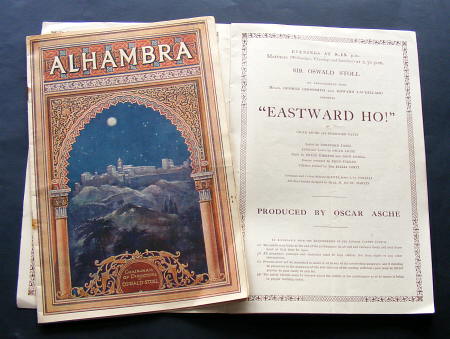 Alhambra theatre programmes for Eastward Ho!