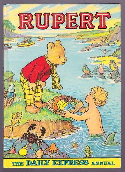 Bestall, Alfred (strip ills.); Cubie, Alex (cover and endpaper ills.), - RUPERT [Annual, 1975].