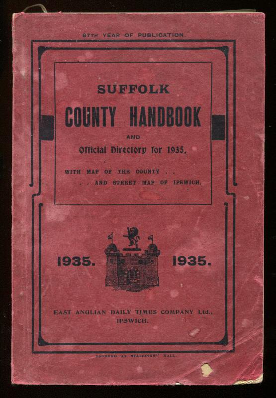 Anon., - SUFFOLK COUNTY HANDBOOK and Offiicial Directory for 1935.